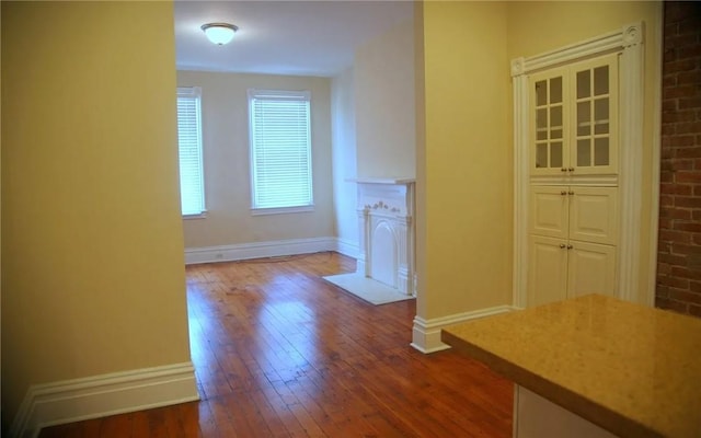 interior space with wood-type flooring