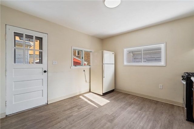 interior space featuring light wood-type flooring