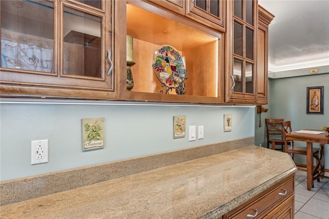 kitchen featuring light tile patterned floors