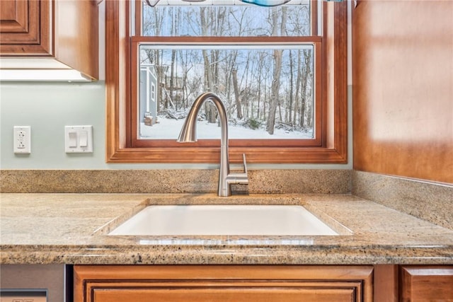 interior details with sink