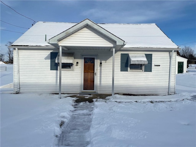 view of bungalow-style house