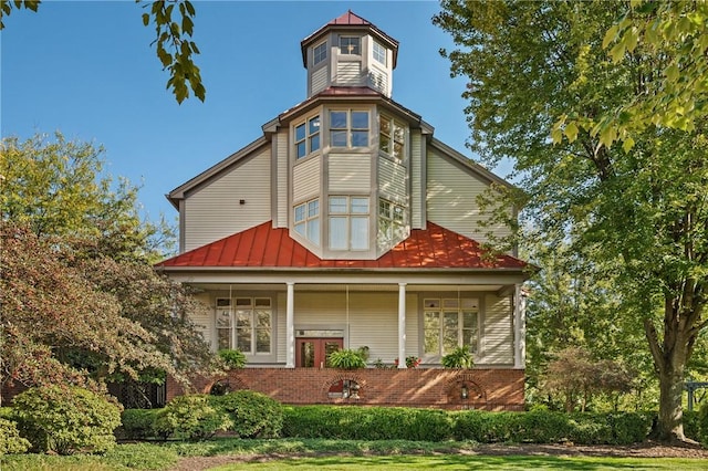 exterior space featuring a porch