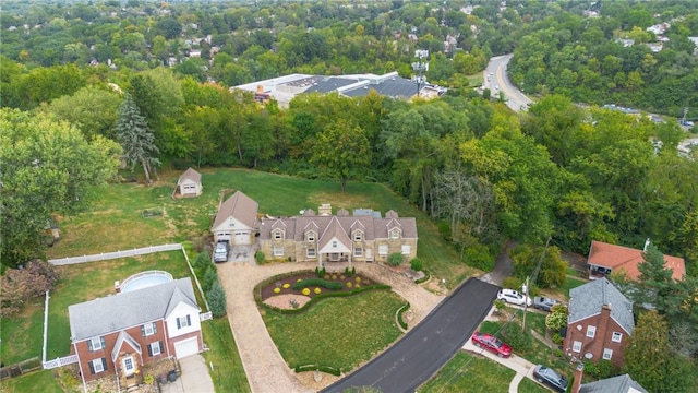 birds eye view of property