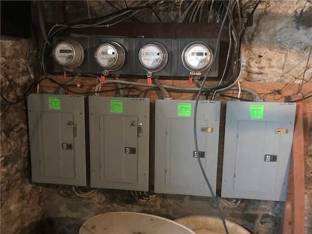 utility room with electric panel