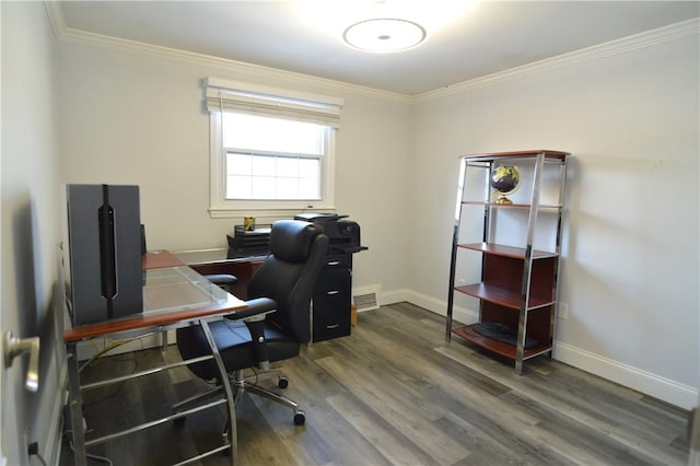 409 Himler Rd, Hempfield Twp Wml, PA 15601 - office space with ornamental molding, wood finished floors, and baseboards