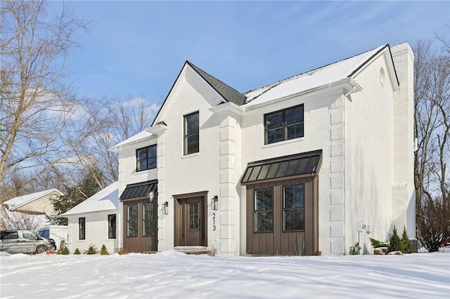 view of modern farmhouse