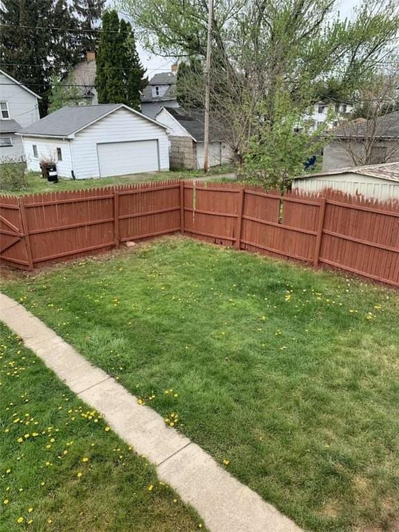 448 Baldwin Ave, Sharon, PA 16146 - view of yard featuring a garage and an outdoor structure
