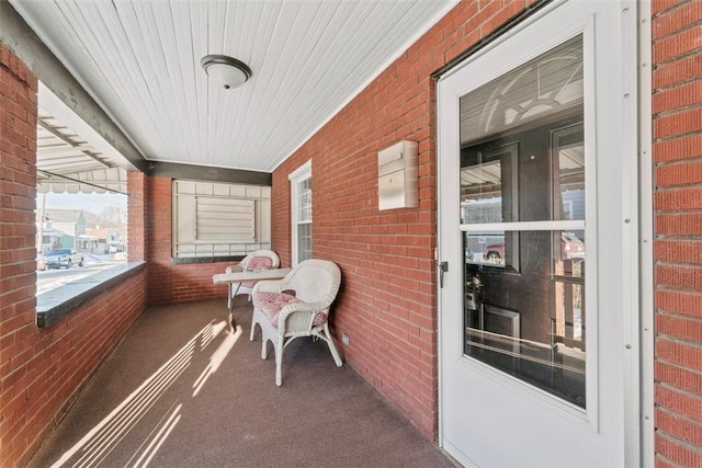 view of sunroom