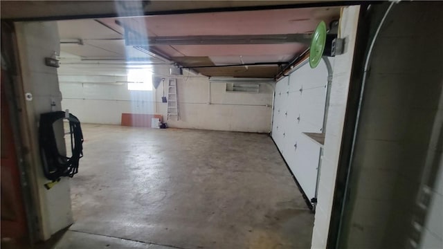 view of basement