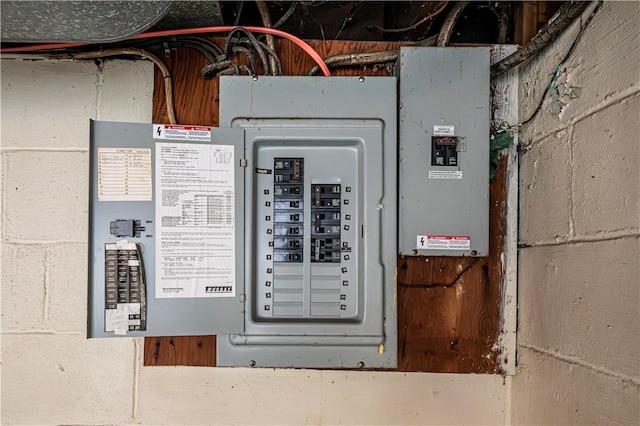 utility room featuring electric panel