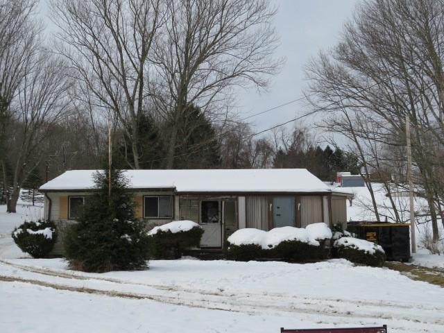 view of snow covered exterior