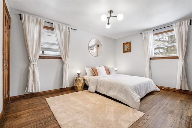 bedroom featuring hardwood / wood-style floors