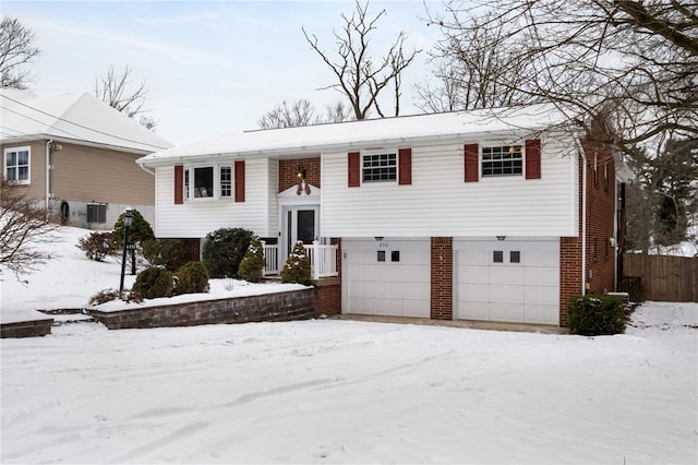 view of front of house featuring a garage