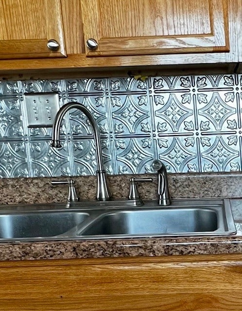 interior details with sink