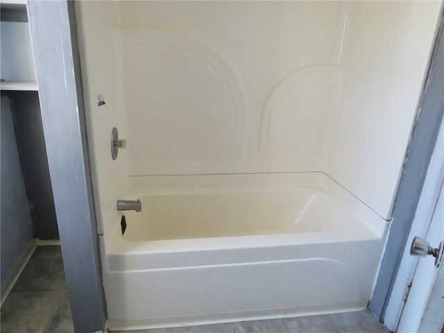 bathroom with tile patterned flooring