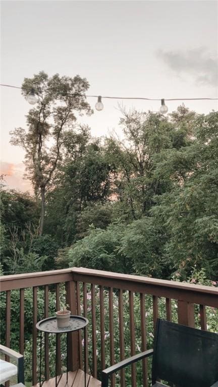 view of deck at dusk