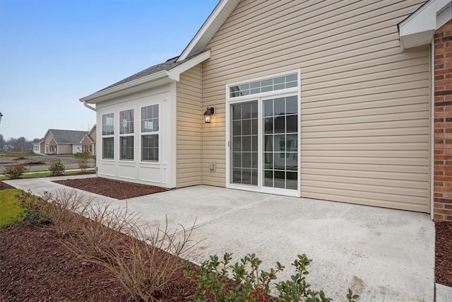 exterior space with a patio area