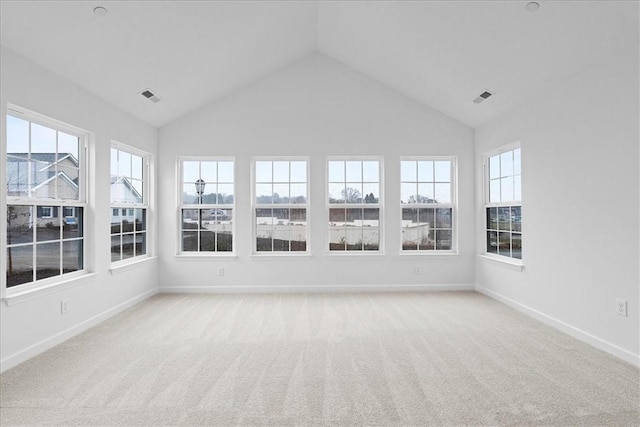 1261 Sandy Ridge Dr, Buffalo Twp, PA 16055 - unfurnished sunroom featuring vaulted ceiling