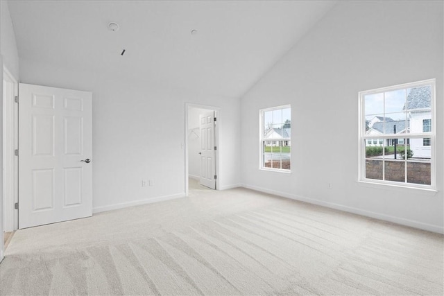 1261 Sandy Ridge Dr, Buffalo Twp, PA 16055 - unfurnished room with light colored carpet, a healthy amount of sunlight, and high vaulted ceiling