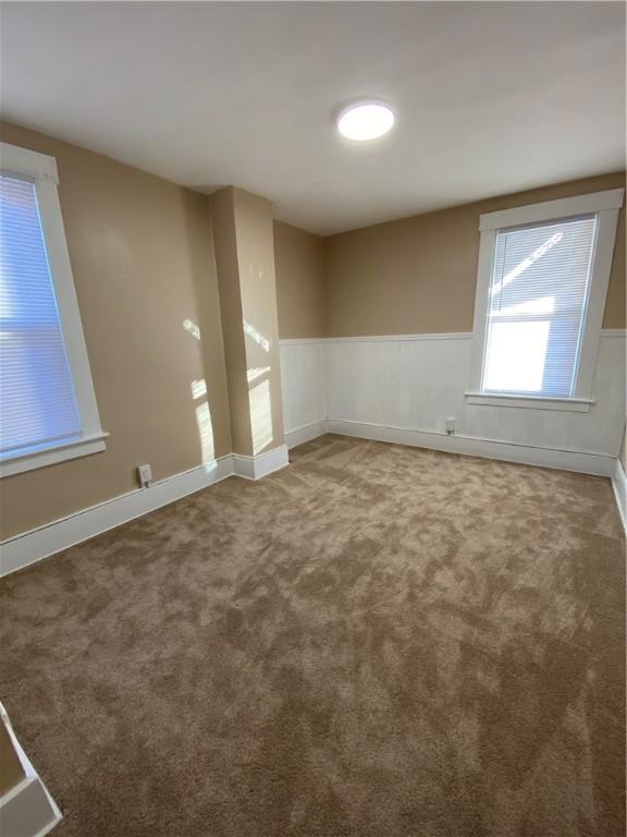 spare room with carpet