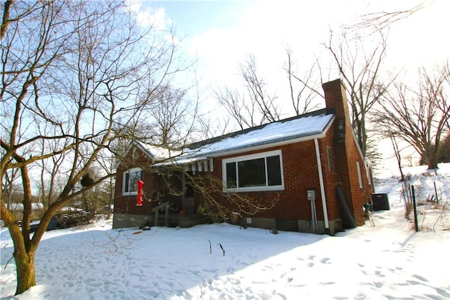 exterior space featuring central AC unit