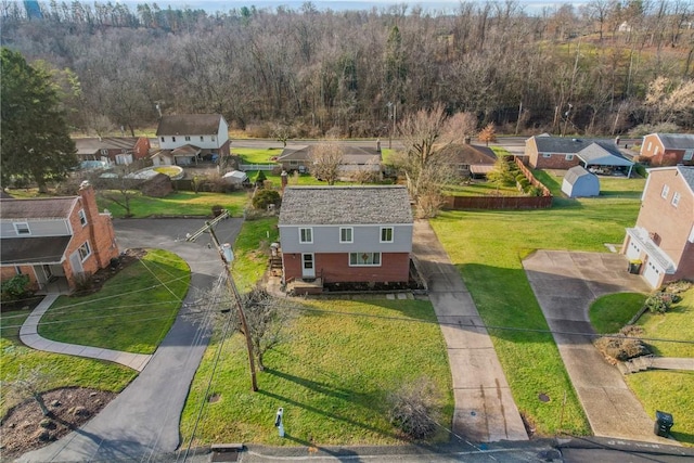 birds eye view of property