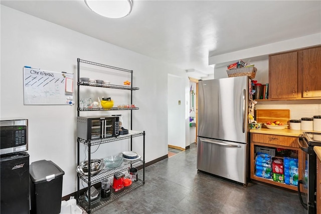 kitchen featuring appliances with stainless steel finishes