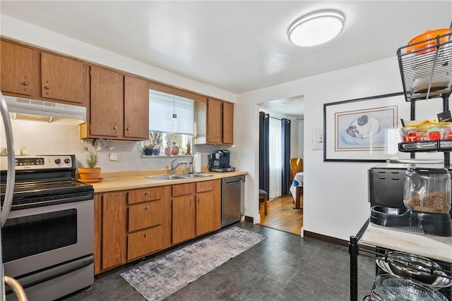 kitchen featuring sink and stainless steel appliances