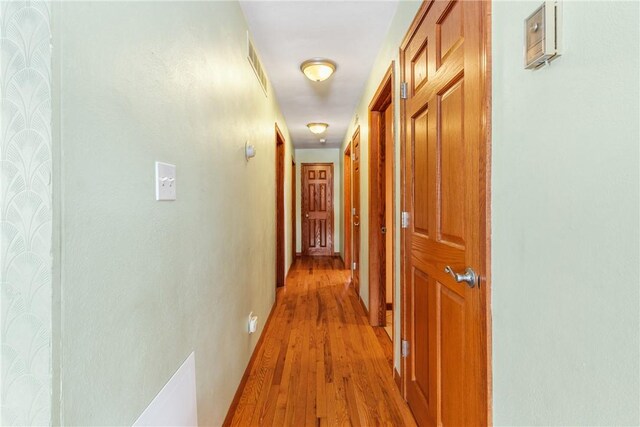 316 Noll Rd, Hanover Twp Bea, PA 15043 - corridor featuring light wood-style floors and visible vents