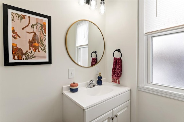 bathroom featuring vanity