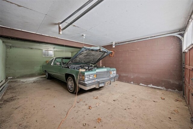 2461 Henry Ln, Franklin Park, PA 15143 - garage with concrete block wall