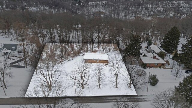 2461 Henry Ln, Franklin Park, PA 15143 - view of snowy aerial view