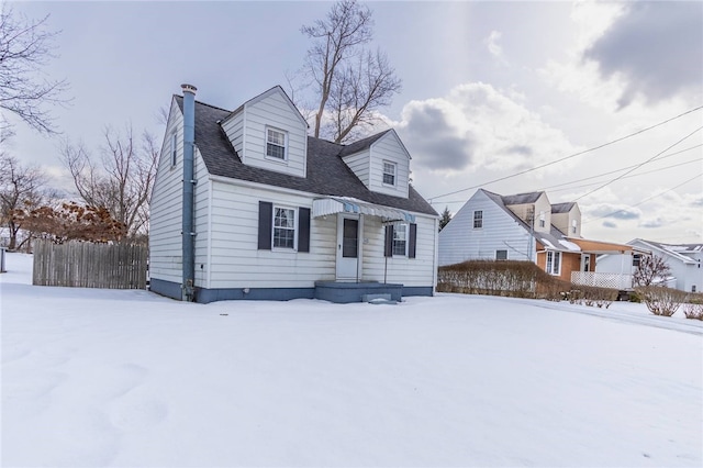 view of cape cod-style house