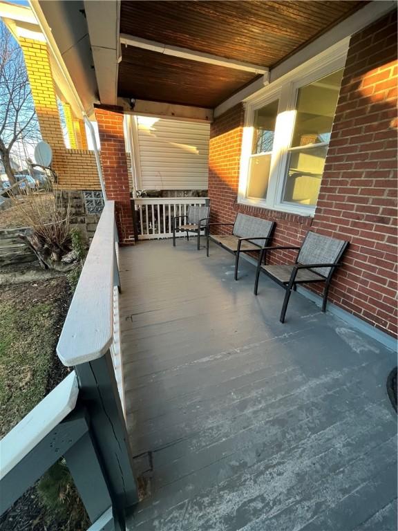 view of patio with a porch