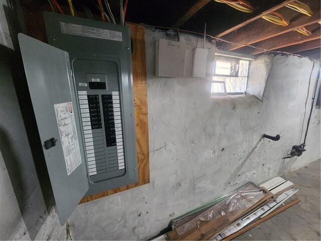 utility room featuring electric panel