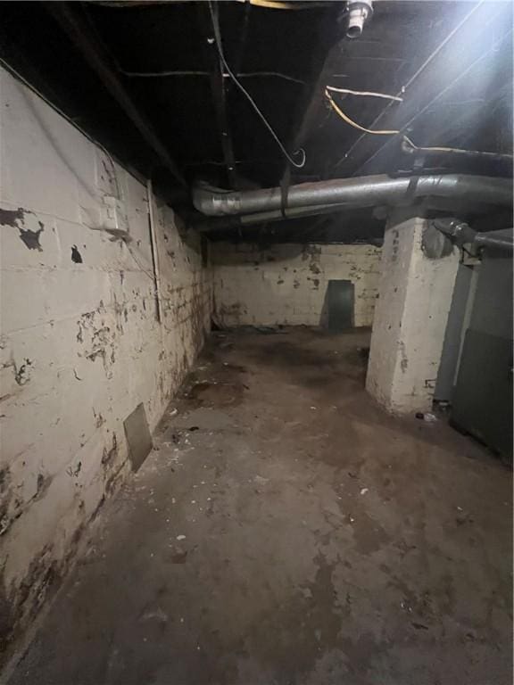 view of basement