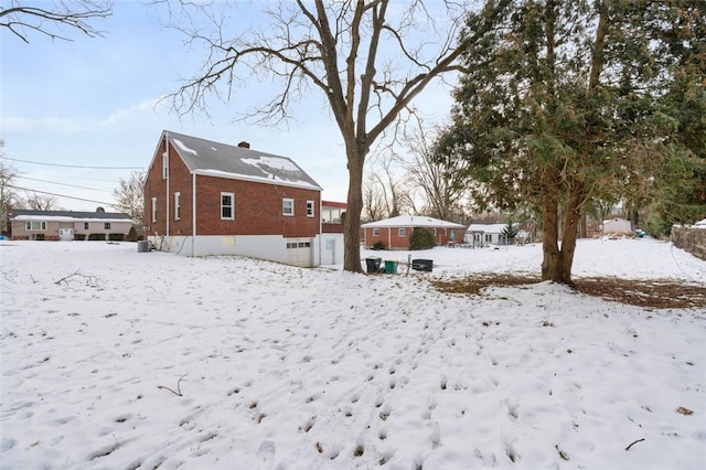 view of snowy yard