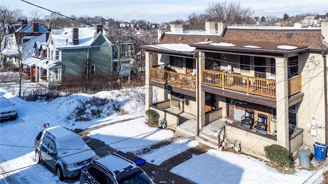 exterior space with a balcony