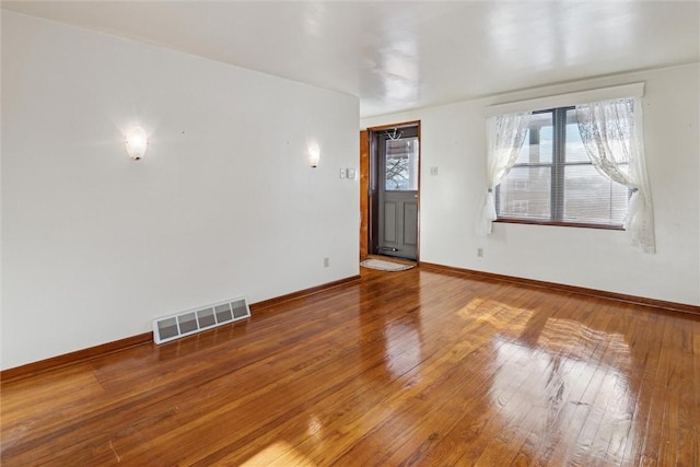 interior space with wood-type flooring