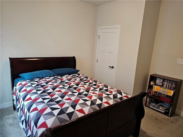 bedroom featuring carpet