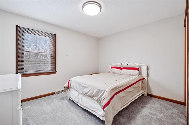 bedroom with carpet floors