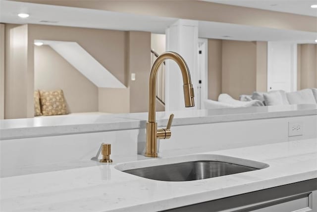 interior details featuring sink