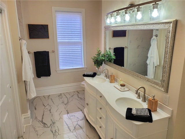 bathroom featuring vanity