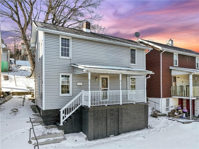 view of front of house featuring a porch