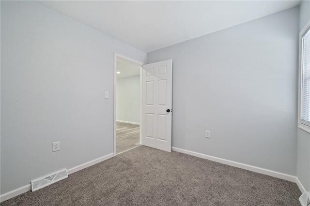 view of carpeted empty room