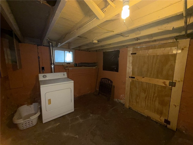 washroom featuring washer / clothes dryer