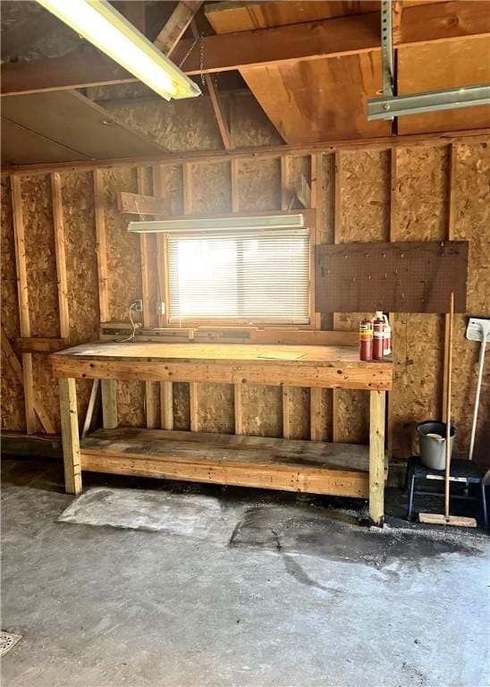 miscellaneous room with concrete flooring