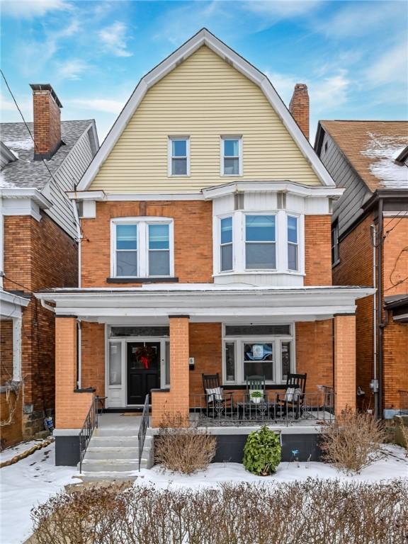 exterior space with a porch