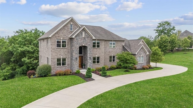 80 Charleston Sq, Bell Acres, PA 15143 - view of front facade with a front lawn and brick siding