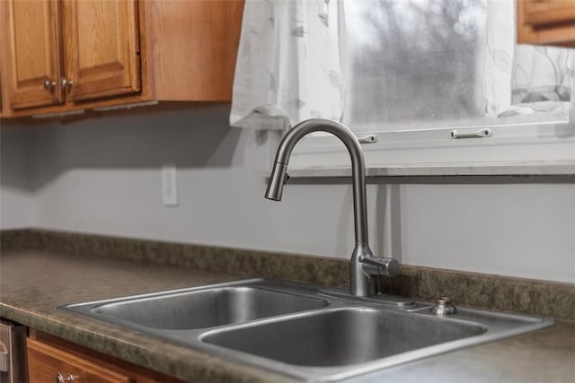 interior details featuring sink